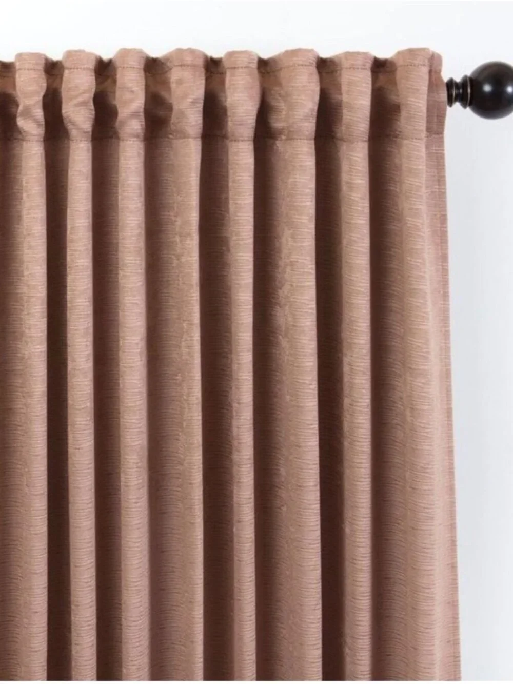 Chanasya 2pk Embossed Textured Sheer Window Curtain Panels - Set of 2 - 52 x 63